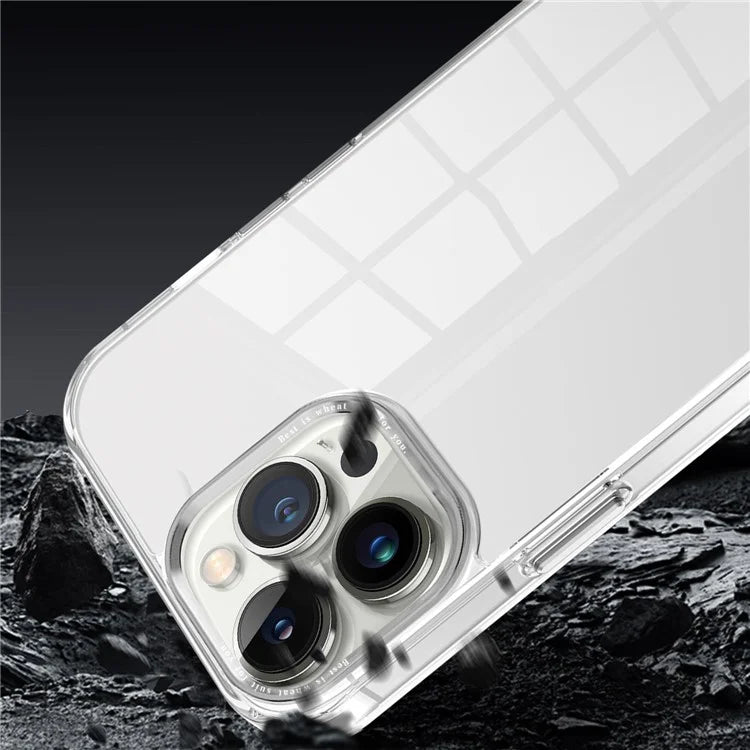 For iPhone 13 Pro Max 6.7 inch Case Back Shell Crystal Clear PC+TPU Phone Cover