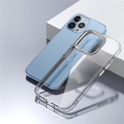 For iPhone 13 Pro Max 6.7 inch Case Back Shell Crystal Clear PC+TPU Phone Cover