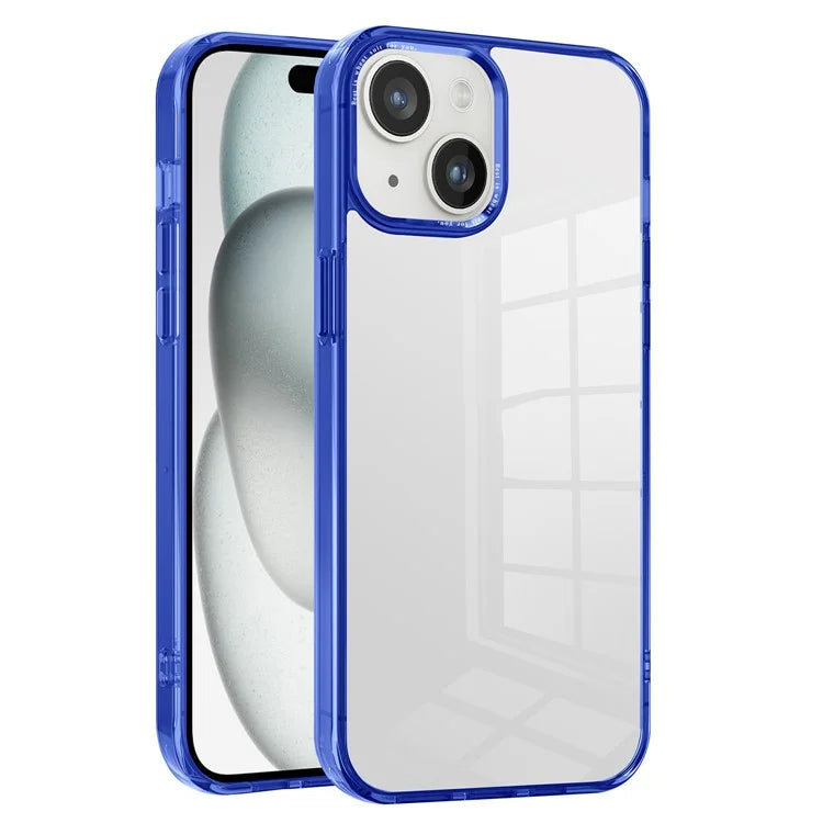 For iPhone 15 Plus Clear Case Anti-Drop Slim PC+TPU Phone Protector