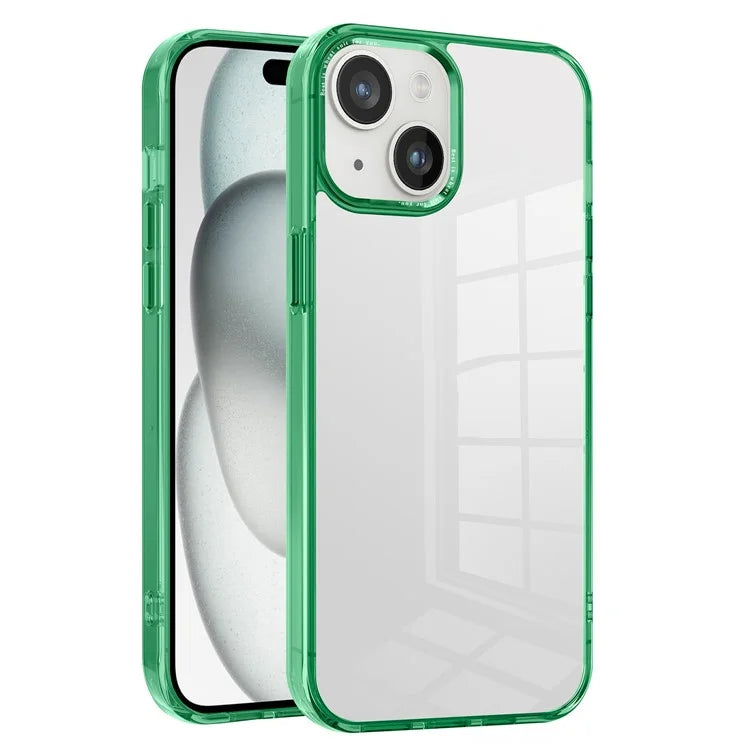For iPhone 15 Plus Clear Case Anti-Drop Slim PC+TPU Phone Protector