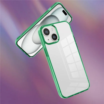 For iPhone 15 Plus Clear Case Anti-Drop Slim PC+TPU Phone Protector