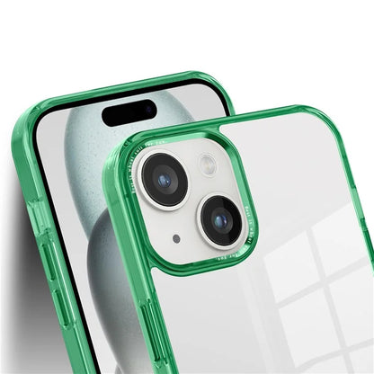 For iPhone 15 Plus Clear Case Anti-Drop Slim PC+TPU Phone Protector