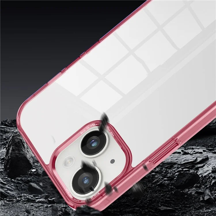 For iPhone 15 Plus Clear Case Anti-Drop Slim PC+TPU Phone Protector