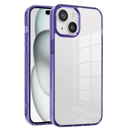 For iPhone 15 Plus Clear Case Anti-Drop Slim PC+TPU Phone Protector