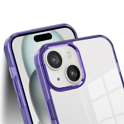For iPhone 15 Plus Clear Case Anti-Drop Slim PC+TPU Phone Protector