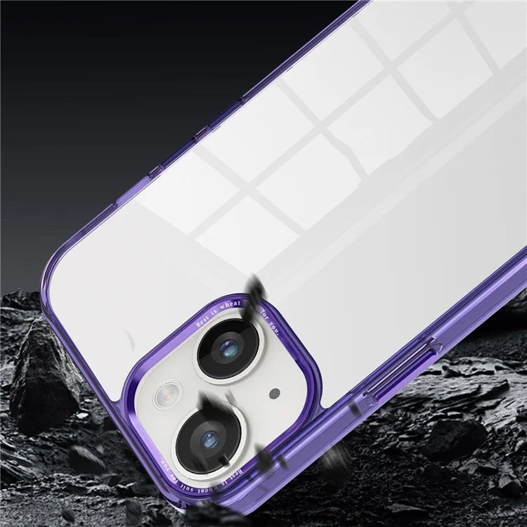 For iPhone 15 Plus Clear Case Anti-Drop Slim PC+TPU Phone Protector