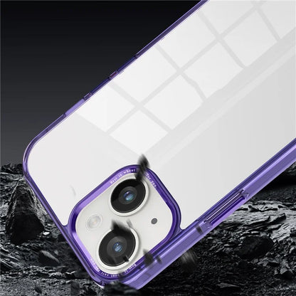 For iPhone 15 Plus Clear Case Anti-Drop Slim PC+TPU Phone Protector
