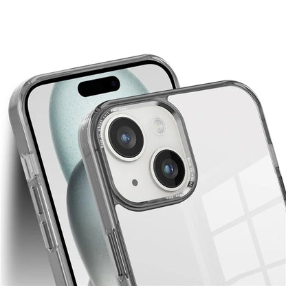 For iPhone 15 Plus Clear Case Anti-Drop Slim PC+TPU Phone Protector