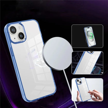 For iPhone 15 Plus Clear Case Anti-Drop Slim PC+TPU Phone Protector