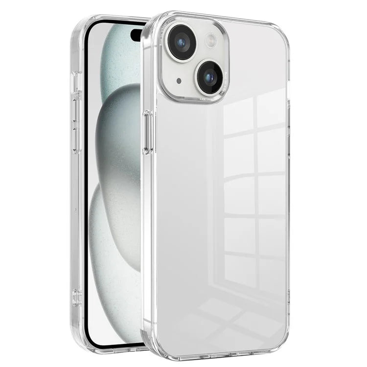For iPhone 15 Plus Clear Case Anti-Drop Slim PC+TPU Phone Protector