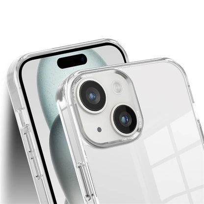 For iPhone 15 Plus Clear Case Anti-Drop Slim PC+TPU Phone Protector