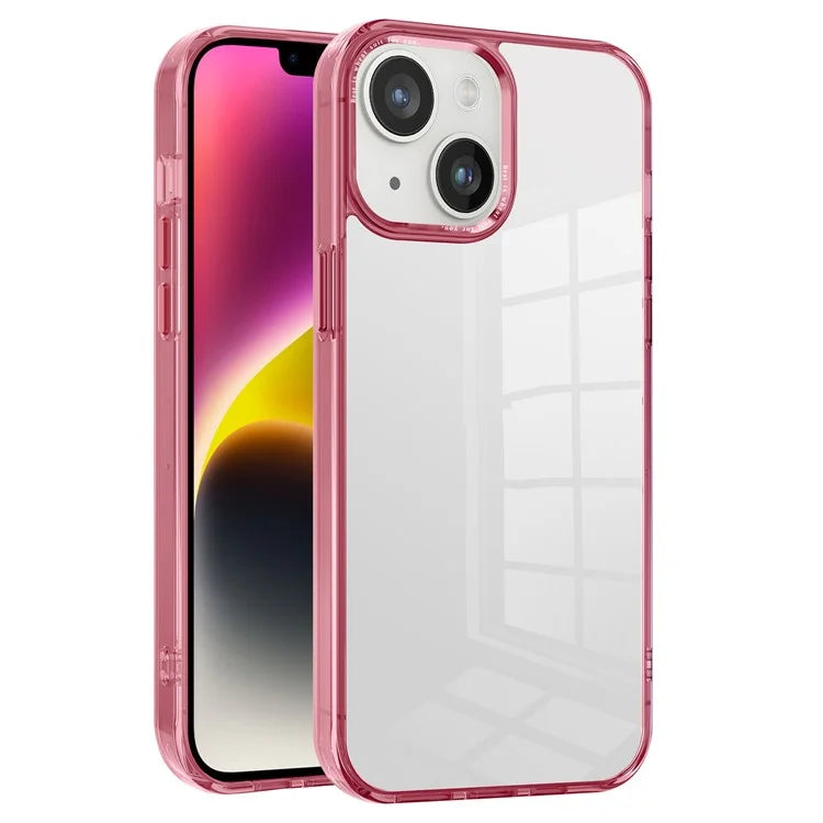For iPhone 14 Case Transparent PC+TPU Anti-drop Smart Phone Cover