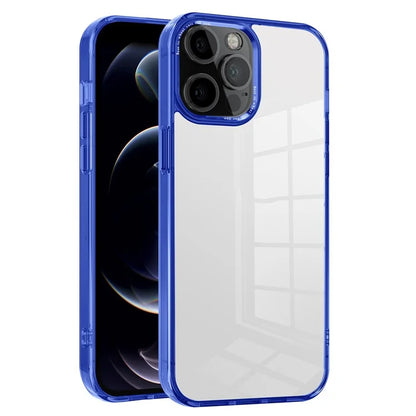 For iPhone 12 Pro Max 6.7 inch Case Stylish Transparent PC+TPU Cell Phone Cover