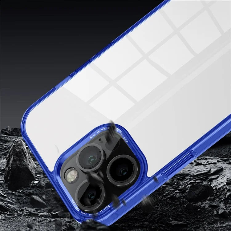 For iPhone 12 Pro Max 6.7 inch Case Stylish Transparent PC+TPU Cell Phone Cover