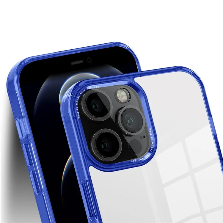 For iPhone 12 Pro Max 6.7 inch Case Stylish Transparent PC+TPU Cell Phone Cover