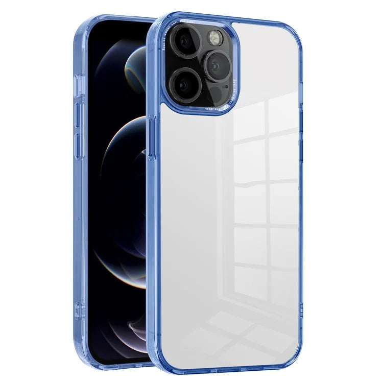 For iPhone 12 Pro Max 6.7 inch Case Stylish Transparent PC+TPU Cell Phone Cover