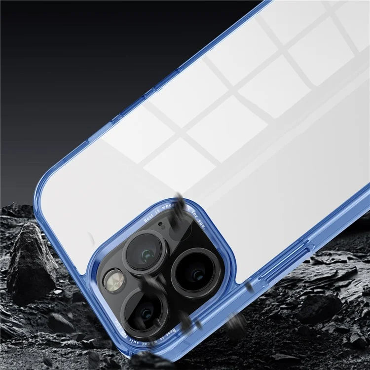 For iPhone 12 Pro Max 6.7 inch Case Stylish Transparent PC+TPU Cell Phone Cover