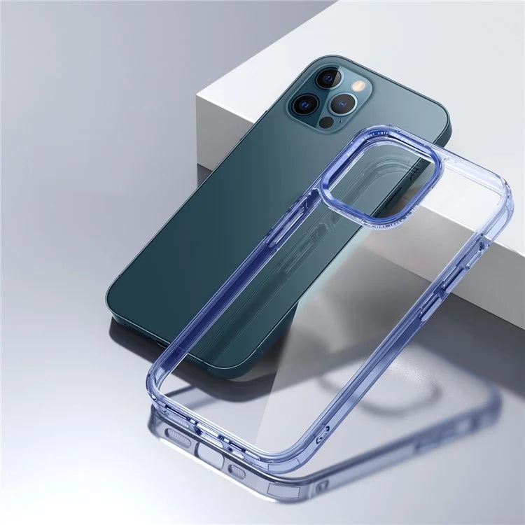 For iPhone 12 Pro Max 6.7 inch Case Stylish Transparent PC+TPU Cell Phone Cover