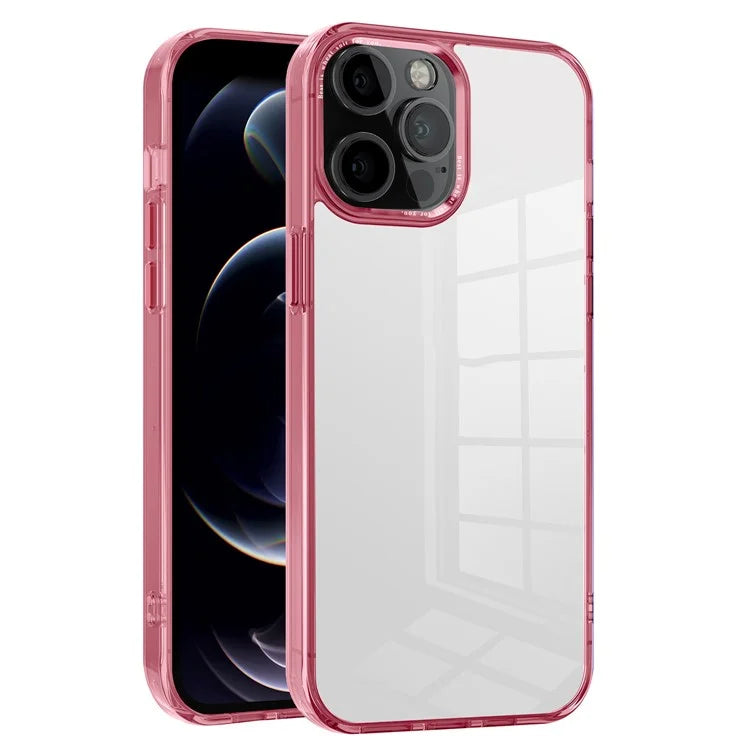 For iPhone 12 Pro Max 6.7 inch Case Stylish Transparent PC+TPU Cell Phone Cover