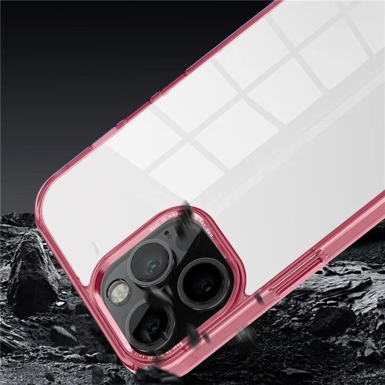 For iPhone 12 Pro Max 6.7 inch Case Stylish Transparent PC+TPU Cell Phone Cover
