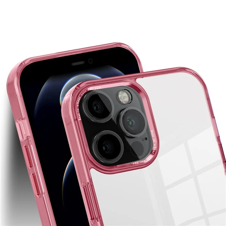 For iPhone 12 Pro Max 6.7 inch Case Stylish Transparent PC+TPU Cell Phone Cover