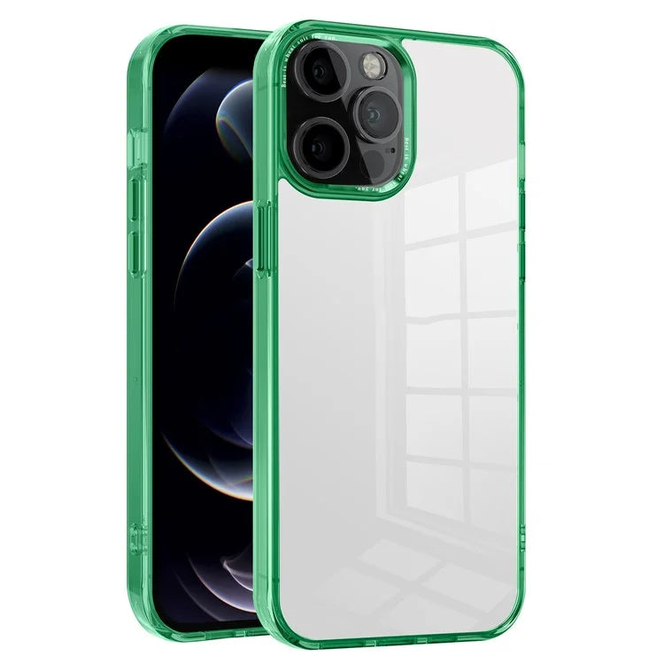 For iPhone 12 Pro Max 6.7 inch Case Stylish Transparent PC+TPU Cell Phone Cover