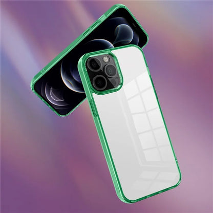 For iPhone 12 Pro Max 6.7 inch Case Stylish Transparent PC+TPU Cell Phone Cover