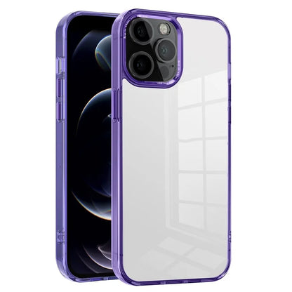 For iPhone 12 Pro Max 6.7 inch Case Stylish Transparent PC+TPU Cell Phone Cover