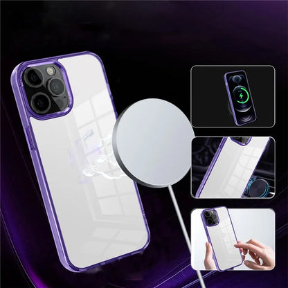 For iPhone 12 Pro Max 6.7 inch Case Stylish Transparent PC+TPU Cell Phone Cover