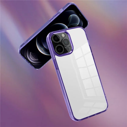 For iPhone 12 Pro Max 6.7 inch Case Stylish Transparent PC+TPU Cell Phone Cover