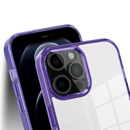 For iPhone 12 Pro Max 6.7 inch Case Stylish Transparent PC+TPU Cell Phone Cover