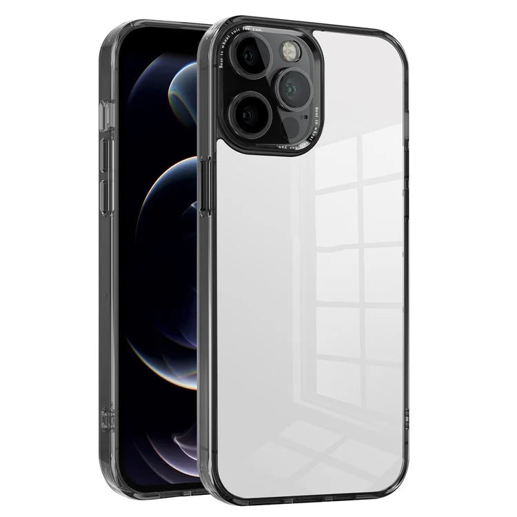 For iPhone 12 Pro Max 6.7 inch Case Stylish Transparent PC+TPU Cell Phone Cover
