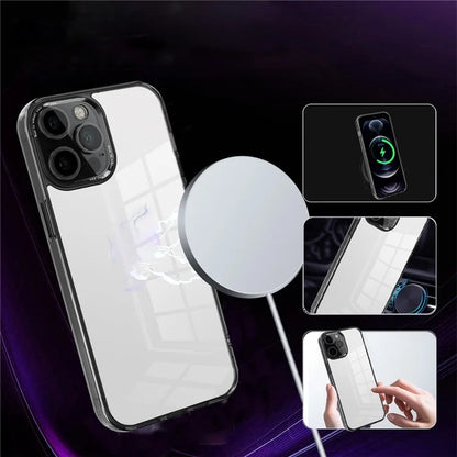 For iPhone 12 Pro Max 6.7 inch Case Stylish Transparent PC+TPU Cell Phone Cover