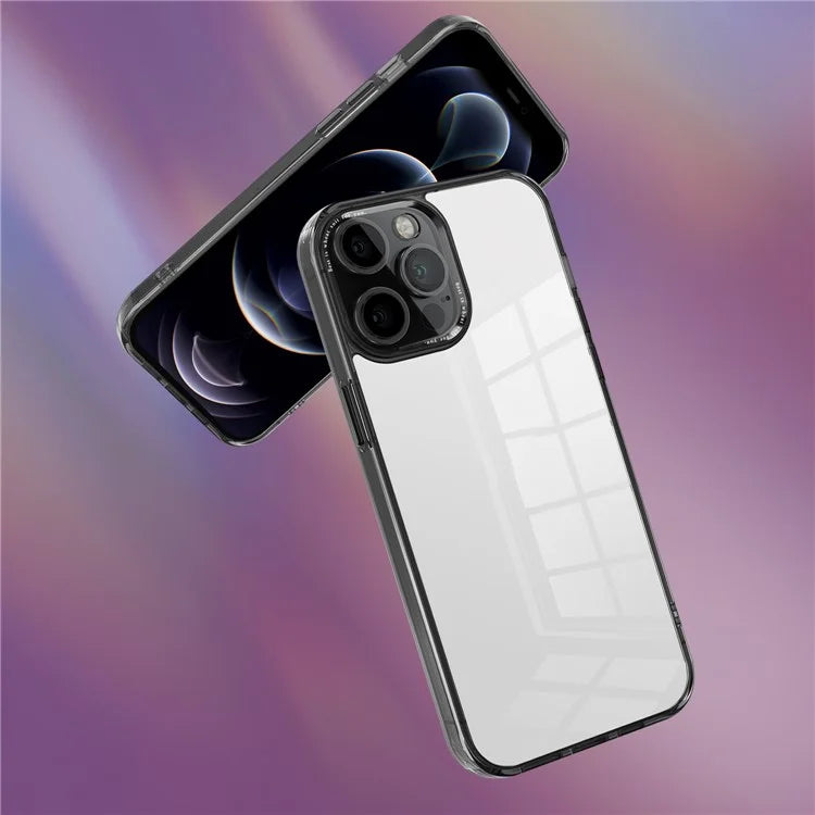 For iPhone 12 Pro Max 6.7 inch Case Stylish Transparent PC+TPU Cell Phone Cover