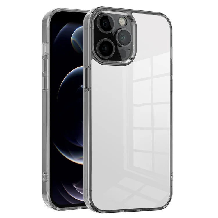 For iPhone 12 Pro Max 6.7 inch Case Stylish Transparent PC+TPU Cell Phone Cover