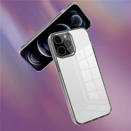 For iPhone 12 Pro Max 6.7 inch Case Stylish Transparent PC+TPU Cell Phone Cover