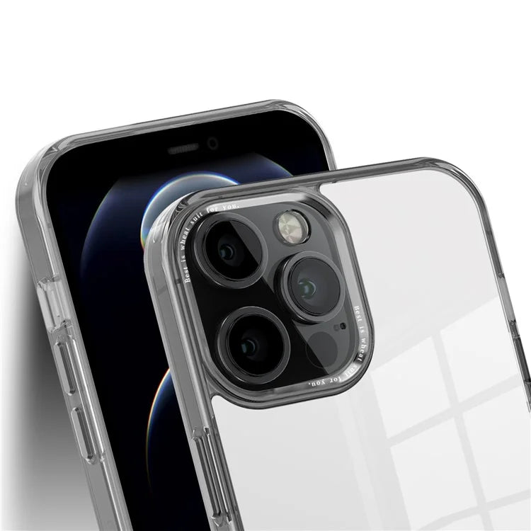 For iPhone 12 Pro Max 6.7 inch Case Stylish Transparent PC+TPU Cell Phone Cover