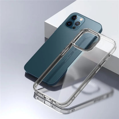 For iPhone 12 Pro Max 6.7 inch Case Stylish Transparent PC+TPU Cell Phone Cover