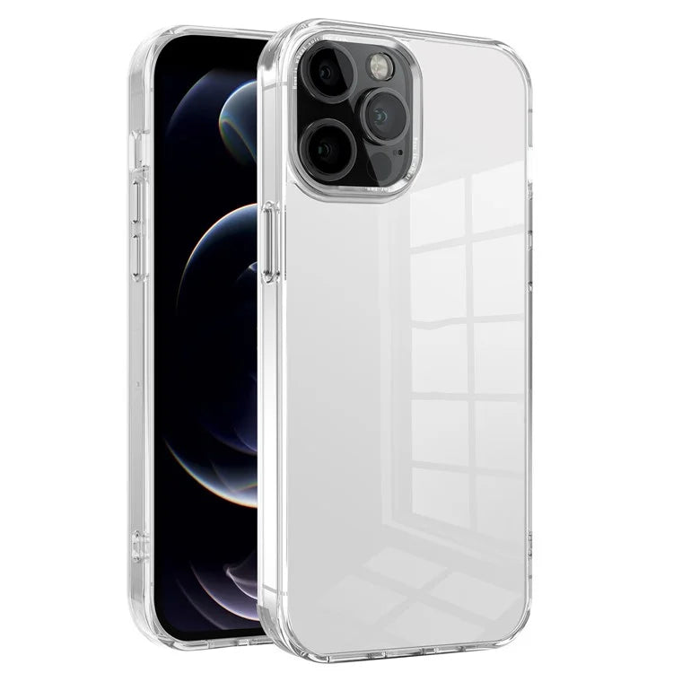 For iPhone 12 Pro Max 6.7 inch Case Stylish Transparent PC+TPU Cell Phone Cover