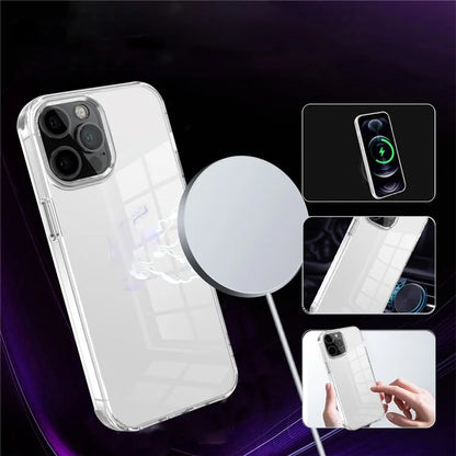 For iPhone 12 Pro Max 6.7 inch Case Stylish Transparent PC+TPU Cell Phone Cover