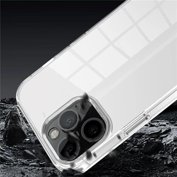 For iPhone 12 Pro Max 6.7 inch Case Stylish Transparent PC+TPU Cell Phone Cover