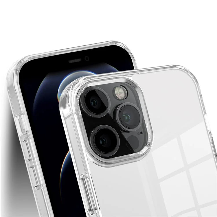 For iPhone 12 Pro Max 6.7 inch Case Stylish Transparent PC+TPU Cell Phone Cover