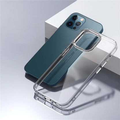 For iPhone 12 Pro Max 6.7 inch Case Stylish Transparent PC+TPU Cell Phone Cover