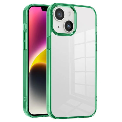 For iPhone 14 Plus Case Durable Transparent PC+TPU Mobile Phone Cover