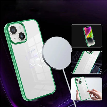 For iPhone 14 Plus Case Durable Transparent PC+TPU Mobile Phone Cover
