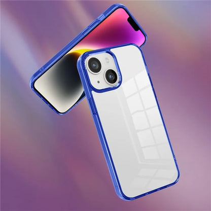 For iPhone 14 Plus Case Durable Transparent PC+TPU Mobile Phone Cover