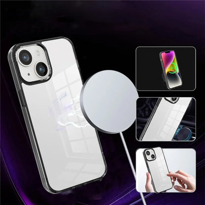 For iPhone 14 Plus Case Durable Transparent PC+TPU Mobile Phone Cover