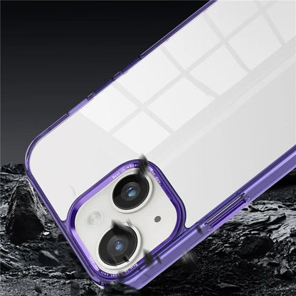 For iPhone 14 Plus Case Durable Transparent PC+TPU Mobile Phone Cover