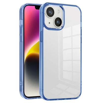 For iPhone 14 Plus Case Durable Transparent PC+TPU Mobile Phone Cover