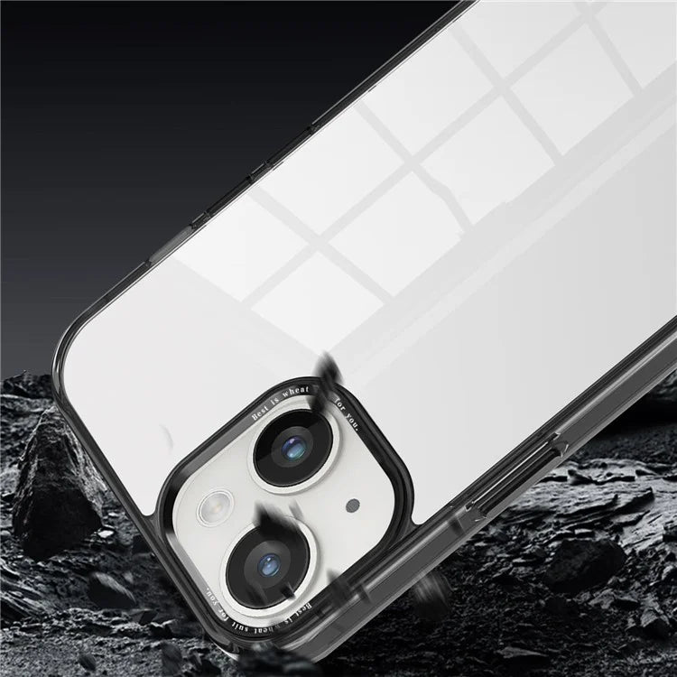 For iPhone 15 Case Anti-fall Transparent PC+TPU Phone Cover